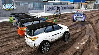 CARROS REBAIXADOS ONLINE | ROLE DOS ALUNOS SW4 DE TRILHA E CHEGOU AS PRF !