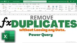 ☑️How to remove duplicates in excel [SAFE METHOD FOR LARGER DATASETS] using Power Query.