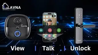 LAVNA Secure X Smart Door Lock + Video Doorbell Combo with 7 Way Access