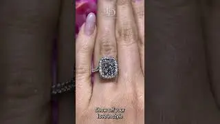 Elongated Cushion Halo Ring