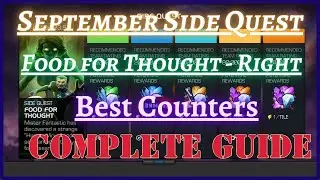 FOOD FOR THOUGHT | Right Path | September Side Quest | Itemless | MCOC |