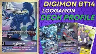 Digimon TCG BT14 Loogamon Deck Profile!