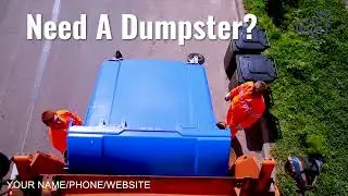 Promo video for dumpster rental service