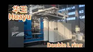 Huayu double L-ring drum blow moulding machine 