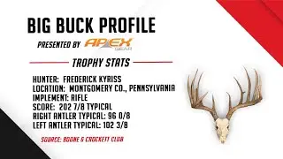 Big Buck Profile | Kyriss buck 202 7/8