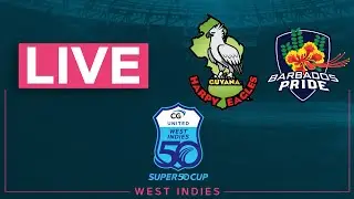 🔴 LIVE Guyana Happy Eagles v Barbados Pride | CG United Super50 2025