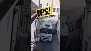 When GPS Says: &ldquo;It&rsquo;s Fine&rdquo; 😂📍🚛 #truckdriver #lkw #camion #bigrig #hgv #lorry #driver #fahrer