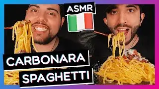 ASMR ITA PASTA CARBONARA NO TALKING MUKBANG ITA | ASMR FOOD | ASMR CIBO ITA