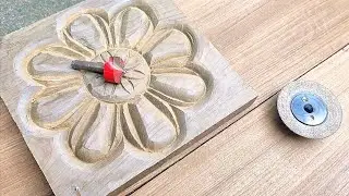 new wood carving flowers design work || how to carving by pvj wood carving