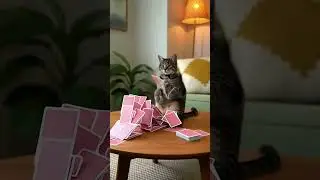 When Your Cat Meets a House of Cards 🐱🏗️💥