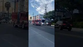 LAFD Engine 6 responding to a physical rescue in 20s first in