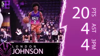 London Johnson Records 20 PTS, 4 AST, & 4 3PM in Santa Cruz Matchup!