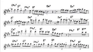 Paul Desmond - How High the Moon (transcription)