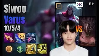 Siwoo Top Varus vs Malphite lol KR solo rank Full Game 16.2 | 시우 바루스 vs 말파이트