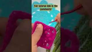 TUTORIAL HERE! 👆 Easy Bobble Granny Square Crochet Pattern | Beginner Friendly granny square