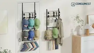 Assembly instruction-Consumest Over Door Hat Organizer with Sunglass Organizer-ZWJ236-B(B0F5PMKL14)