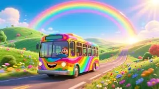 The Rainbow Bus Adventure | Fun Bus Song for Kids | Nursery Rhymes & Songs for Children