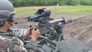 Philippine Army modernization: APC .50cal machinegun Red dot sight system
