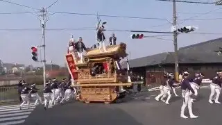 2016堺市南区（上神谷地区）だんじり祭り　泉田中、入魂式⑥宮入り（平成28年2月28日）