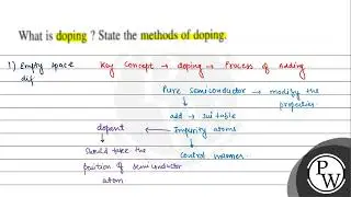 What is doping ? State the methods of doping.