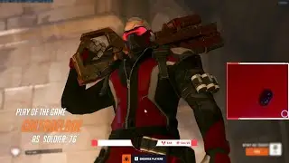 GALE PLAYS AS SOLDIER 76 WITH INSANE TRACKING! POTG [ OVERWATCH 2 SEASON 4 TOP 500 ]
