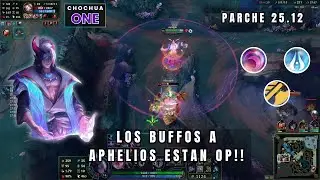 🔥 &iexcl;APHELIOS EST&Aacute; ROT&Iacute;SIMO con los BUFFS del parche 25.12! | League of Legends