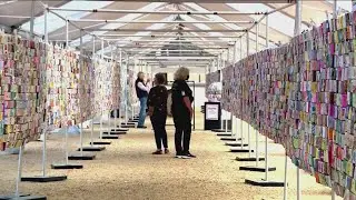 Thousands of origami boxes represent lives lost to gun violence