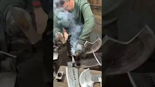 Hand Made Bone Chopping Knife #shorts