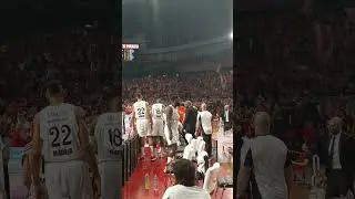 Bruno #Fernando smashes a bottle of water #olympiacos #euroleague #realmadrid