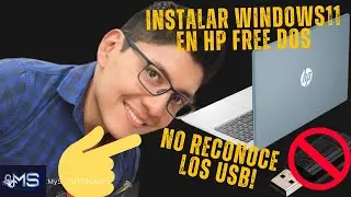C&oacute;mo Instalar Windows 11Pro en Laptop HP con FreeDOS SIN PUERTOS USB | M&eacute;todo Secreto Paso a Paso