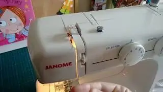 Passando a linha na agulha na Janome 2008