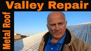 Metal Roof Valley Leak Repair #diy #flatroofing