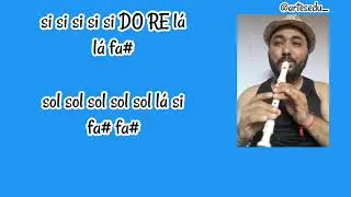 Se Eu Morasse Aqui Pertinho Nega - Cover Edu Flauta Doce