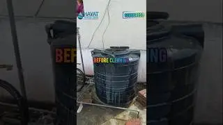 Overhead water tank cleaning #watertank #plumbingtime