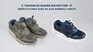 CARA MENCUCI SEPATU PUMA DISC BLAZE - 2 TAHUN KOTORAN MENUMPUK!!!