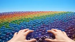 ASMR Healing Swim | Relaxing Sound Journey Through Beans, Sand, Beads, Sugar, Jelly & More 🌊