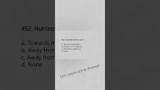 Physiotherapy MCQ | Question 452 |