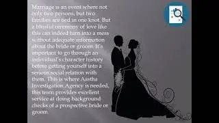 Pre Matrimonial Investigation