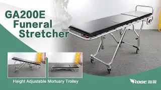 Funeral Stretcher Trolley | Multi-level Adjustable Funeral Mortuary Trolley Stretcher