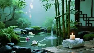 Spa Meditation Music 🌼 with Water Sounds | Deep Healing & Stress Relief,Peaceful Spa Water Relax 6