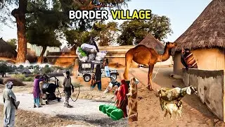 Very Unique Pakistani Desert Village Natural Life l Winter Fog Morning Routine Of Rural Life 😍