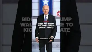 President Biden and former President Trump do not shake hands at start of debate