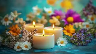 Peaceful Piano Music - Serenity with Candles and Flower Arrangements - Relaxing Playlist