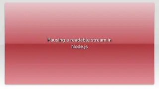 Pausing a readable stream in Node.js