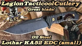 Lothar KA52 Drop Point (маленький) из стали D2.