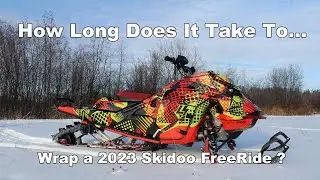 Wrapping a new 2023 SkiDoo FreeRide 850 146