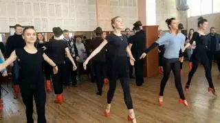 Year Long Immersion Program 2017-2018. Volyn State Academic Folk Choir rehearsal