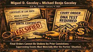 Supervening Events: The Law&rsquo;s Plot Twist Rule | Gocolay v. Gocolay (GR 220606)