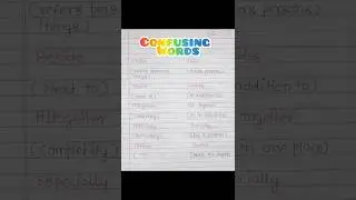 What's The Difference Between CONFUSING Words?