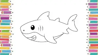 Shark Coloring Pages Fun & Educational Videos for Kids!